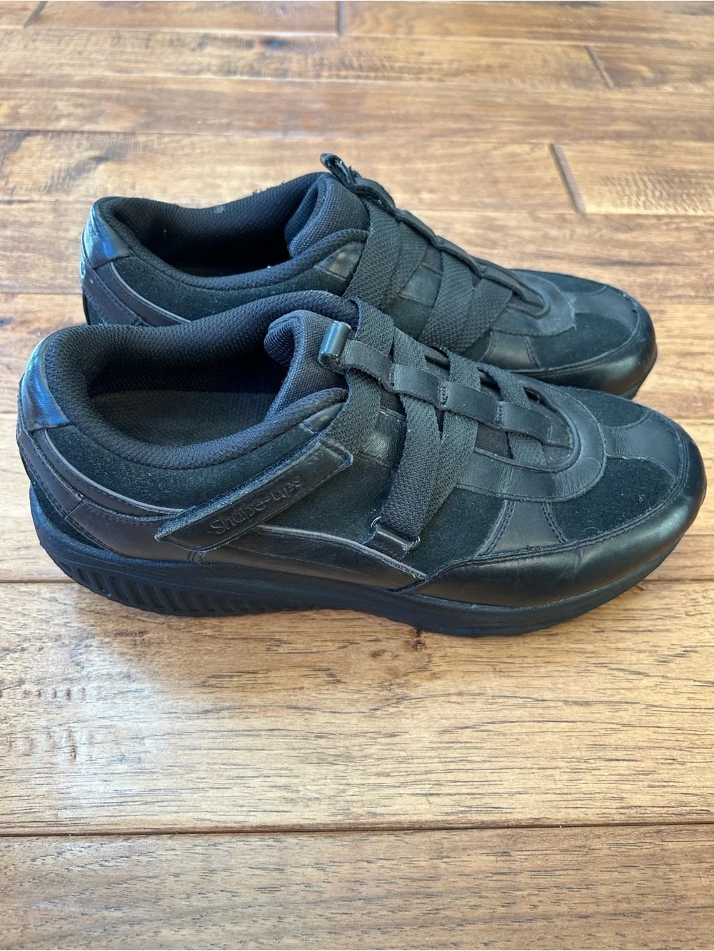 Skechers Shape Ups Hydro XW Z Strap Walking Sneakers Black Womens Size 9
